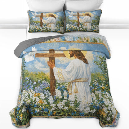 Pajabear Quilt 3-Piece Set Faith in Bloom