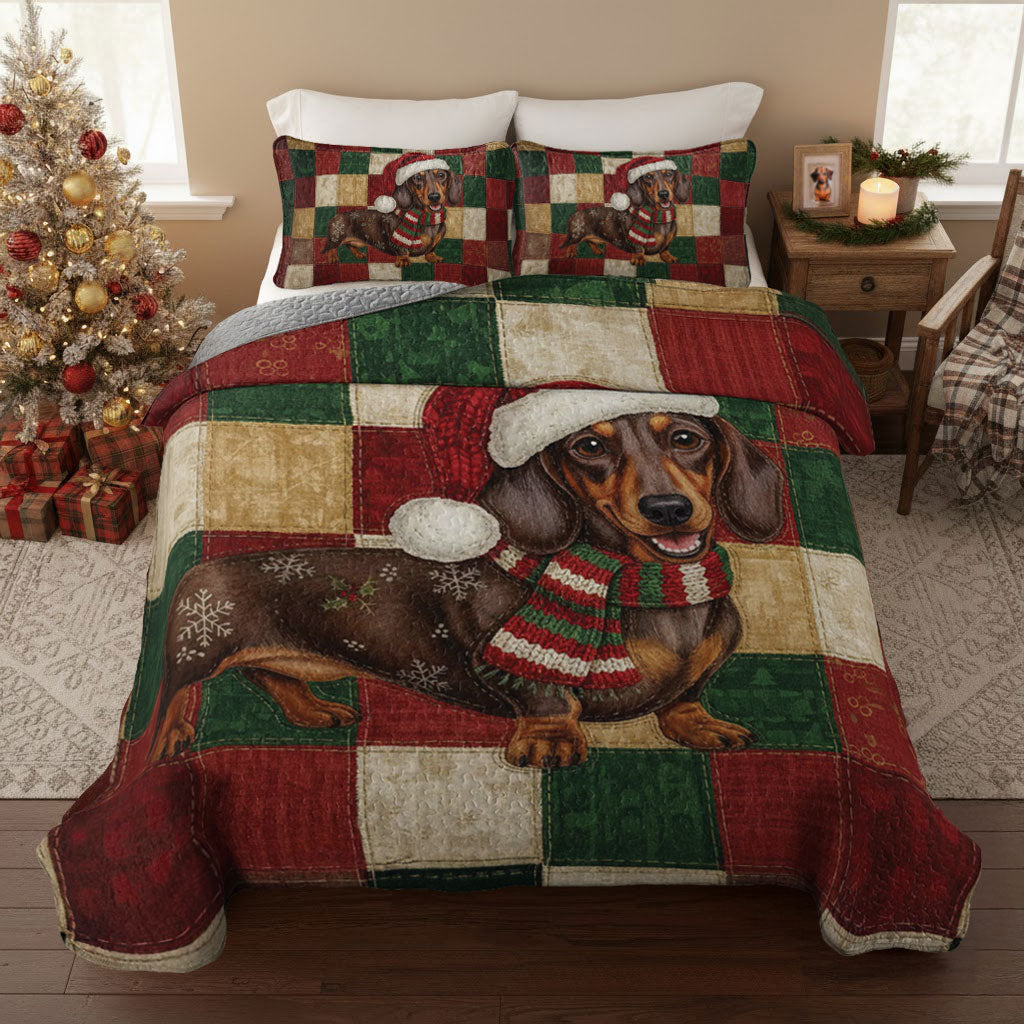 Pajabear Quilt 3-Piece Set Festive Wiener