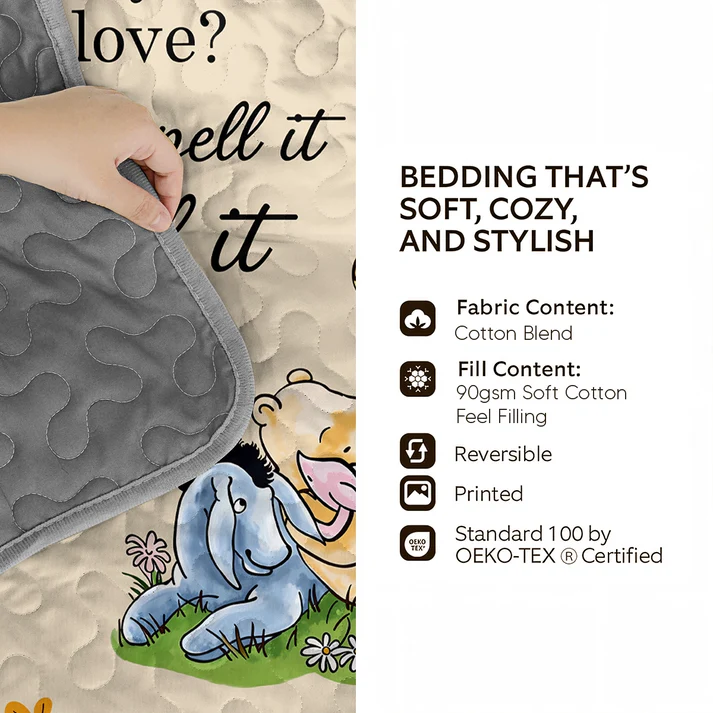 Pajabear Quilt 3-Piece Set Winnie The Pooh Cozy