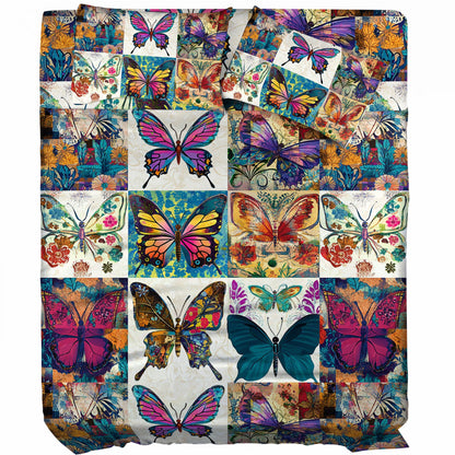 Pajabear 4-Piece Bed Sheet Set Classical Butterflies