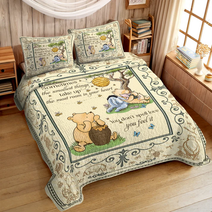 Pajabear Quilt 3-Piece Set Winnie The Pooh Cozy