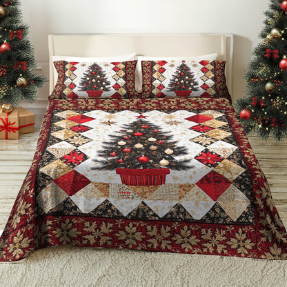 Pajabear 4-Piece Bed Sheet Set Christmas Tree