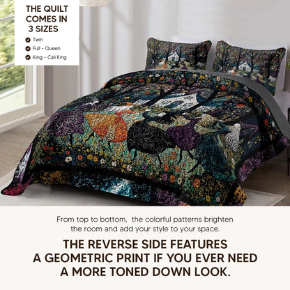Pajabear Quilt 3-Piece Set Beautiful Witchy Woman