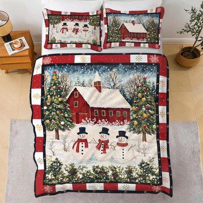 Pajabear 3 Pieces Duvet Cover Set Country Christmas Charm