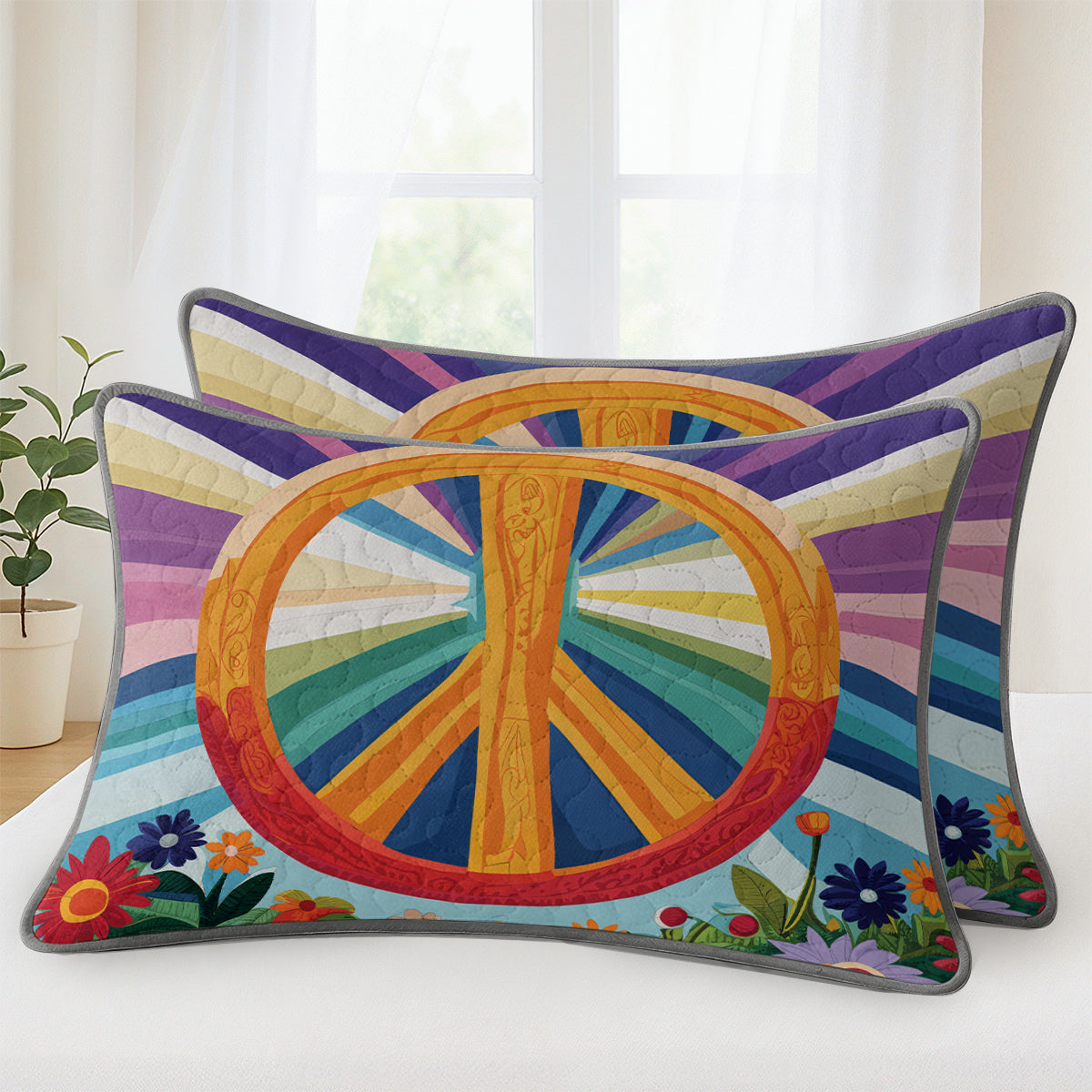 Pajabear Quilt 3-Piece Set Peace Bloom