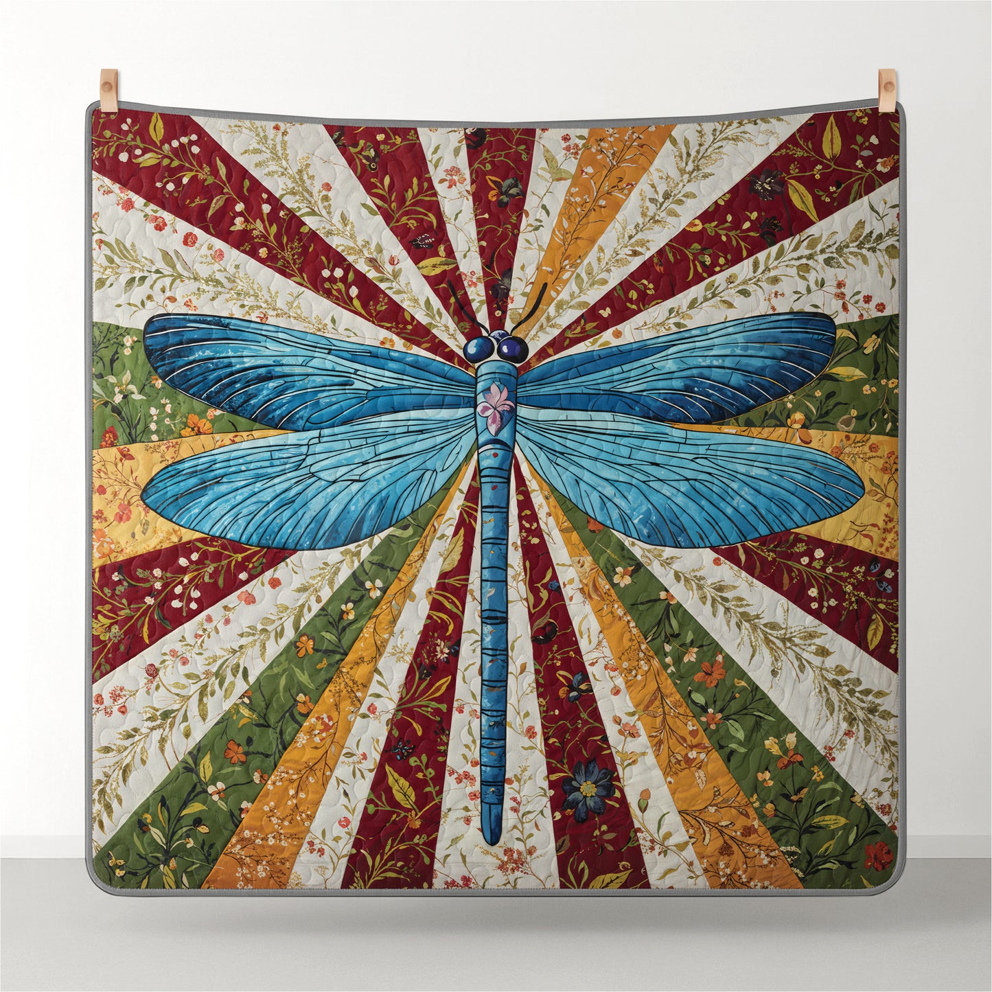 Pajabear Quilt 3-Piece Set Dragonfly Bloom