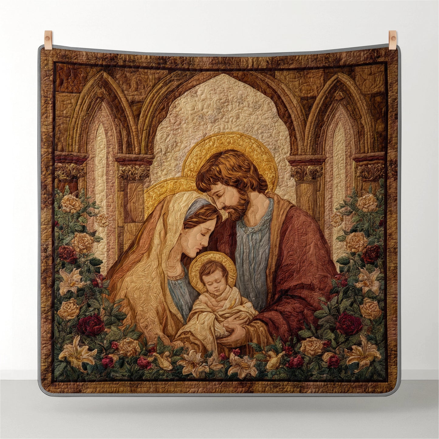 Pajabear Quilt 3-Piece Set Grace of the Holy Family