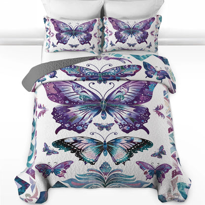 Pajabear Quilt 3-Piece Set Mystic Butterfly