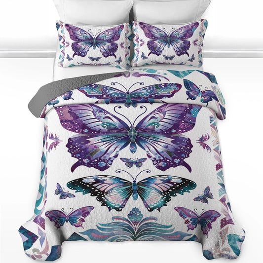 Pajabear Quilt 3-Piece Set Mystic Butterfly