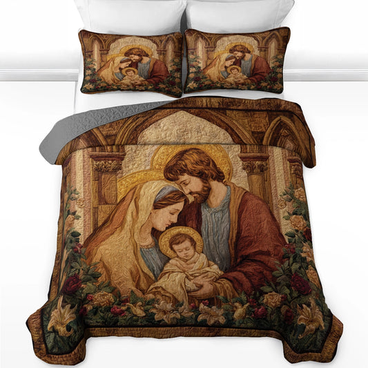 Pajabear Quilt 3-Piece Set Grace of the Holy Family