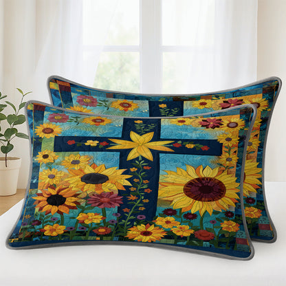 Pajabear Quilt 3-Piece Set Sunflower Cross