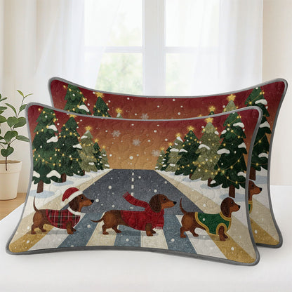 Pajabear Quilt 3-Piece Set Winter Wiener Wonderland