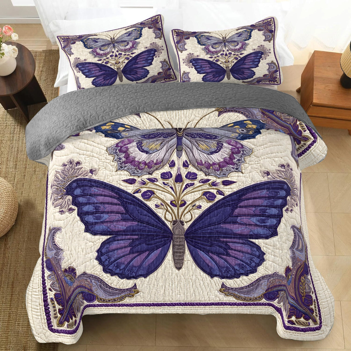 Pajabear Quilt 3-Piece Set Enchanted Royal Wings