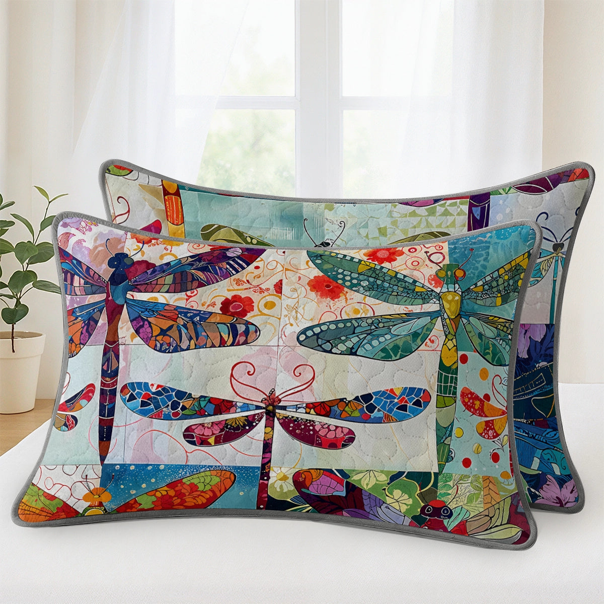 Pajabear Quilt 3-Piece Set Dragonfly Harmony