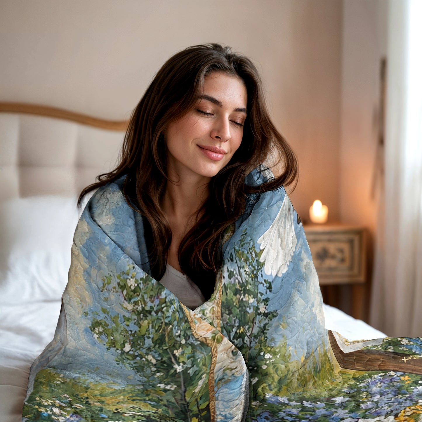 Pajabear Quilt 3-Piece Set Faith in Bloom