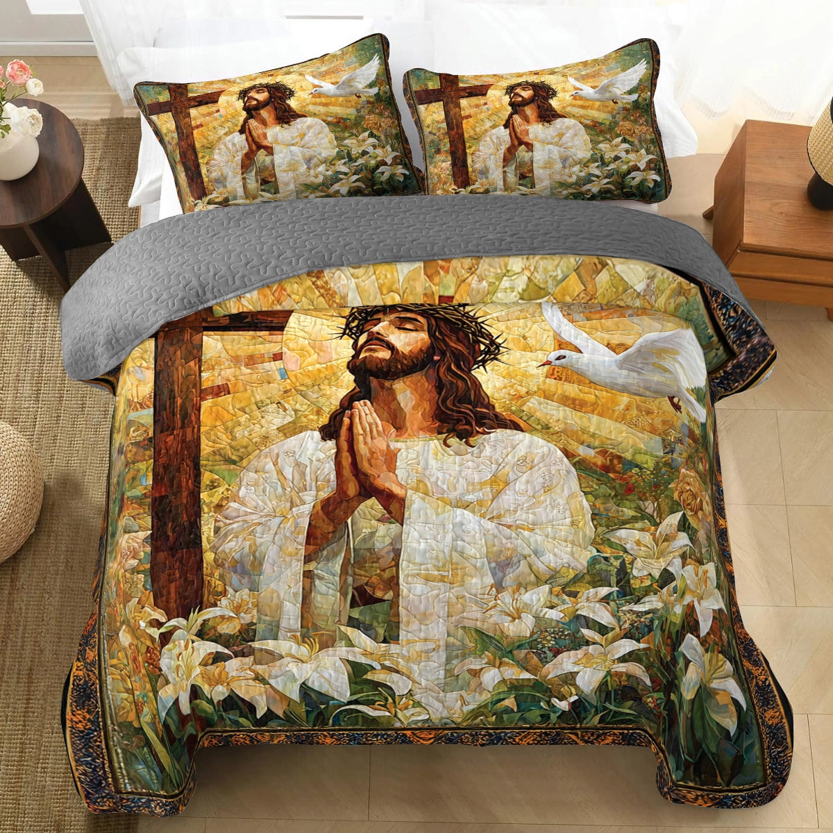 Pajabear Quilt 3-Piece Set Light of Salvation