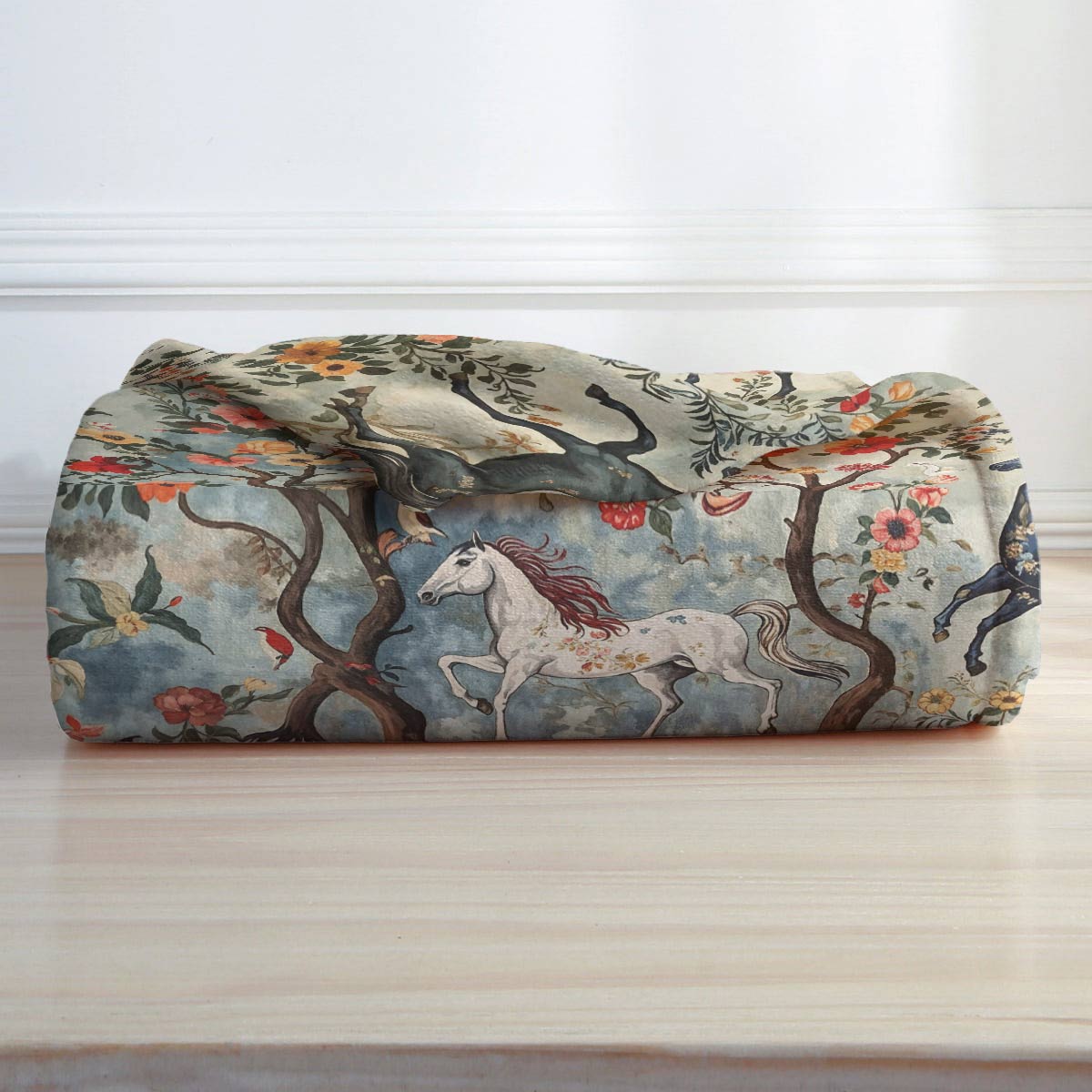 Pajabear Fleece Blanket Mystical Steeds