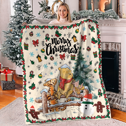 Pajabear Fleece Blanket Winnie And Friends