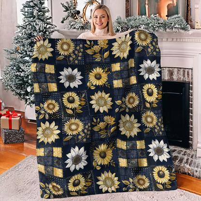 Pajabear Fleece Blanket Inelegance Sunflowers