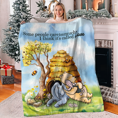 Pajabear Fleece Blanket Pooh and Honey