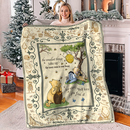 Pajabear Fleece Blanket Winnie The Pooh Cozy