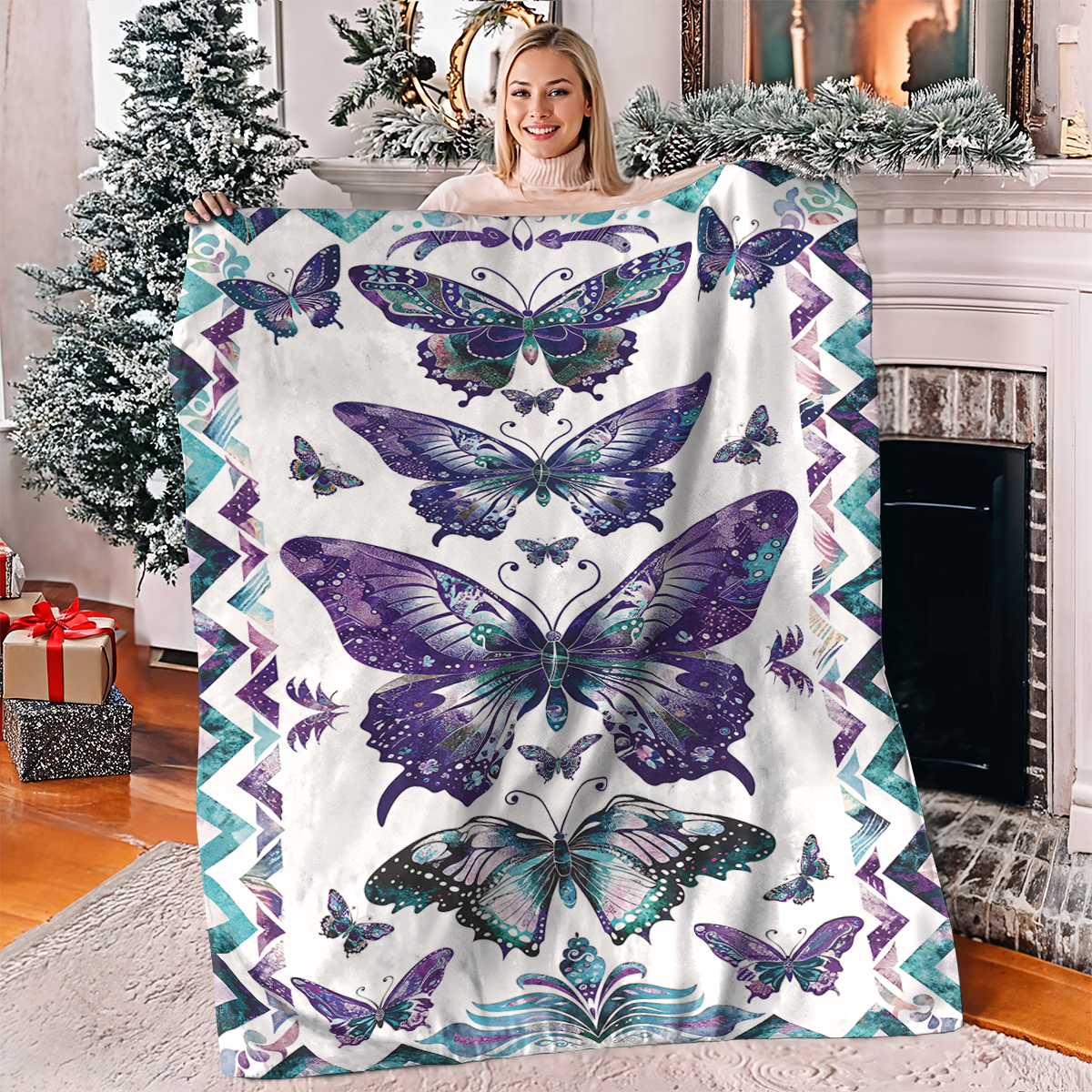 Pajabear Fleece Blanket Mystic Butterfly