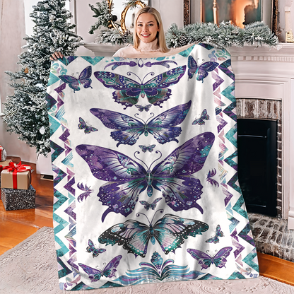 Pajabear Fleece Blanket Mystic Butterfly