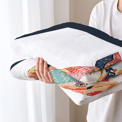 Pajabear Fleece Blanket Charming Floral Horse