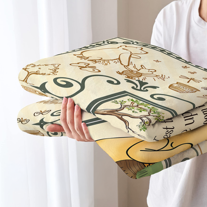 Pajabear Fleece Blanket Winnie The Pooh Cozy