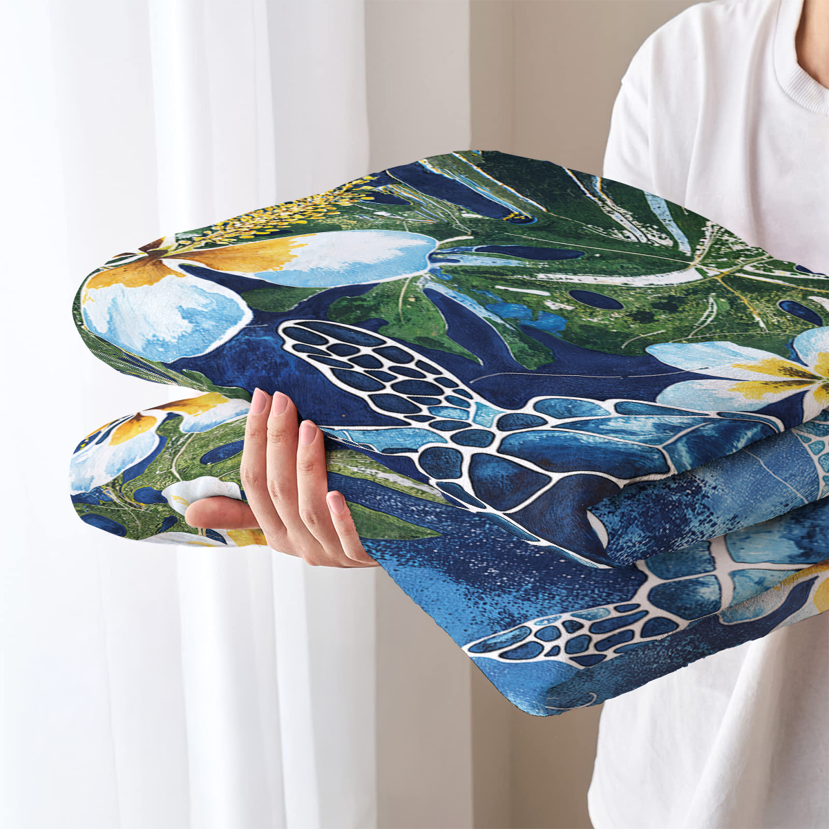 Pajabear Fleece Blanket Tropical Sea Turtle Paradise