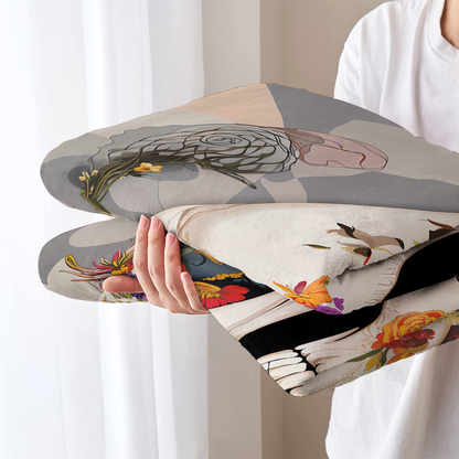 Pajabear Fleece Blanket Skull Blossom