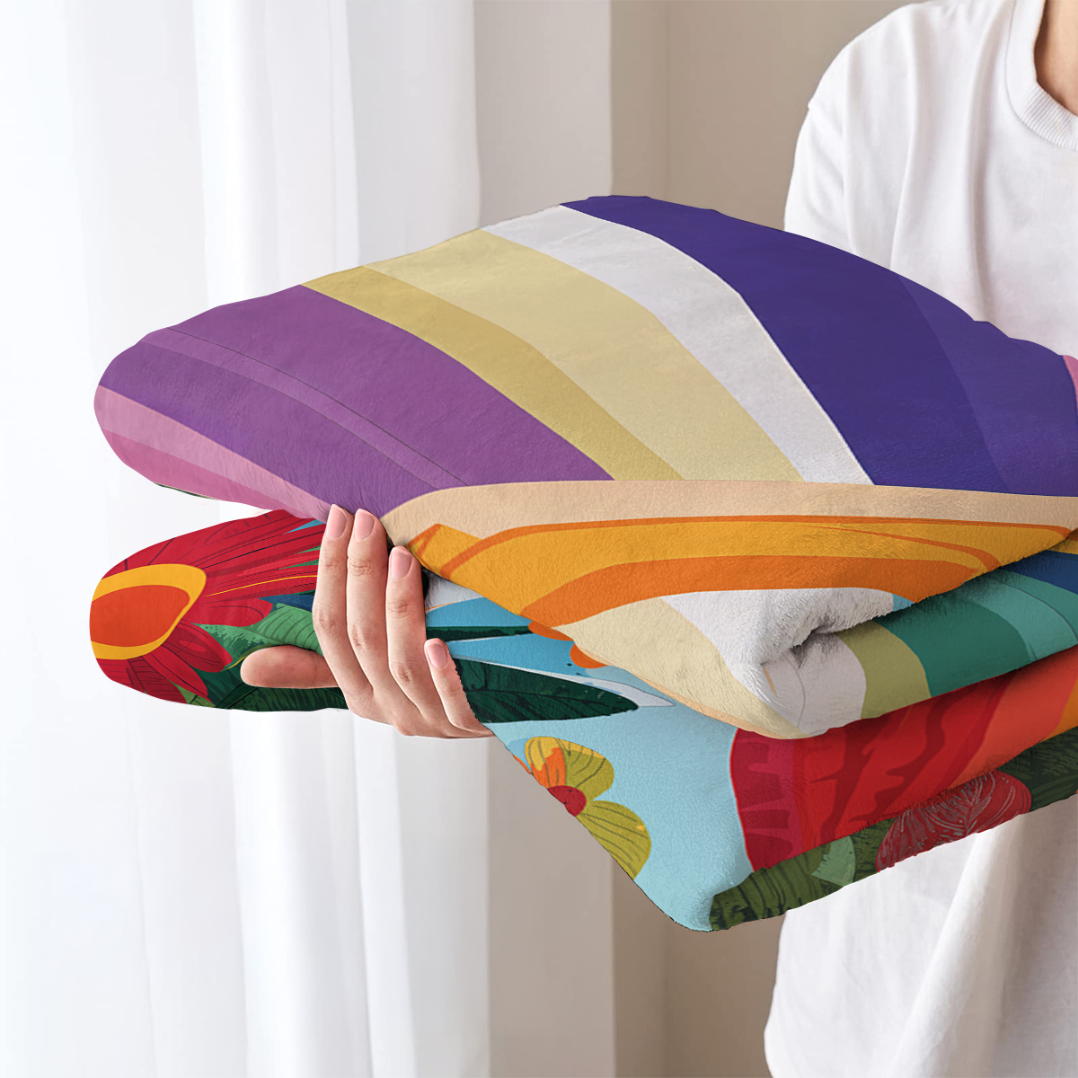 Pajabear Fleece Blanket Peace Bloom