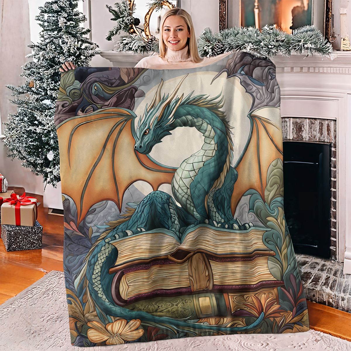 Pajabear Fleece Blanket Dragon Tale
