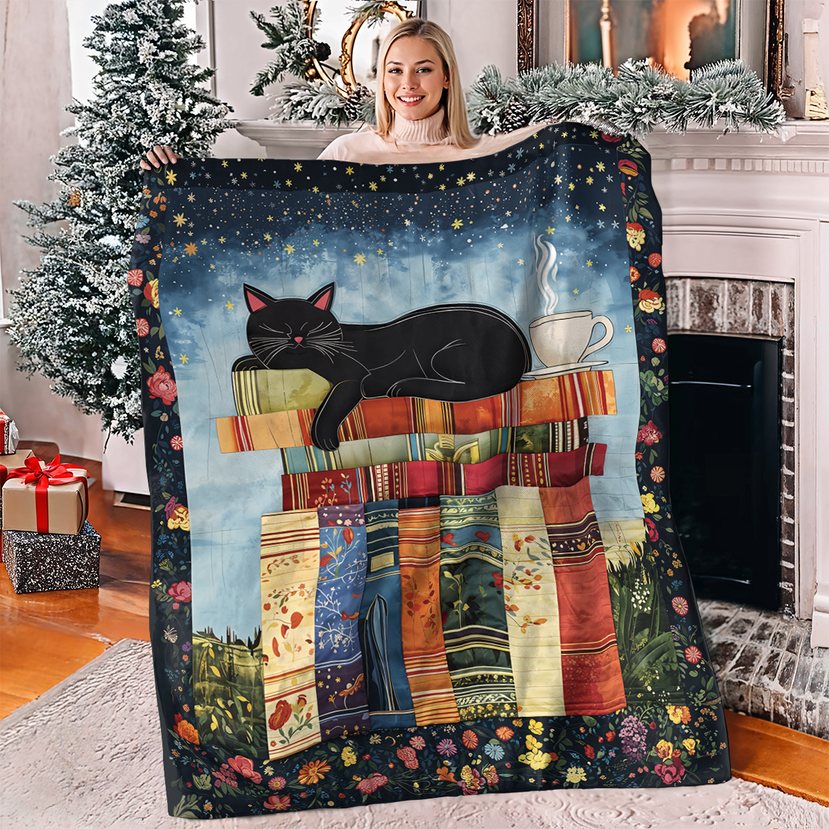 Pajabear Fleece Blanket Cozy Cat