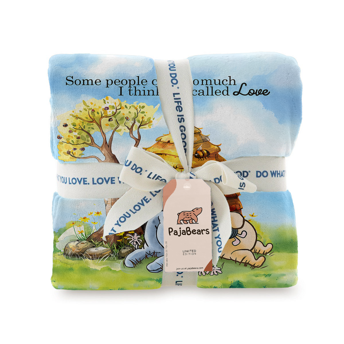 Pajabear Fleece Blanket Pooh and Honey