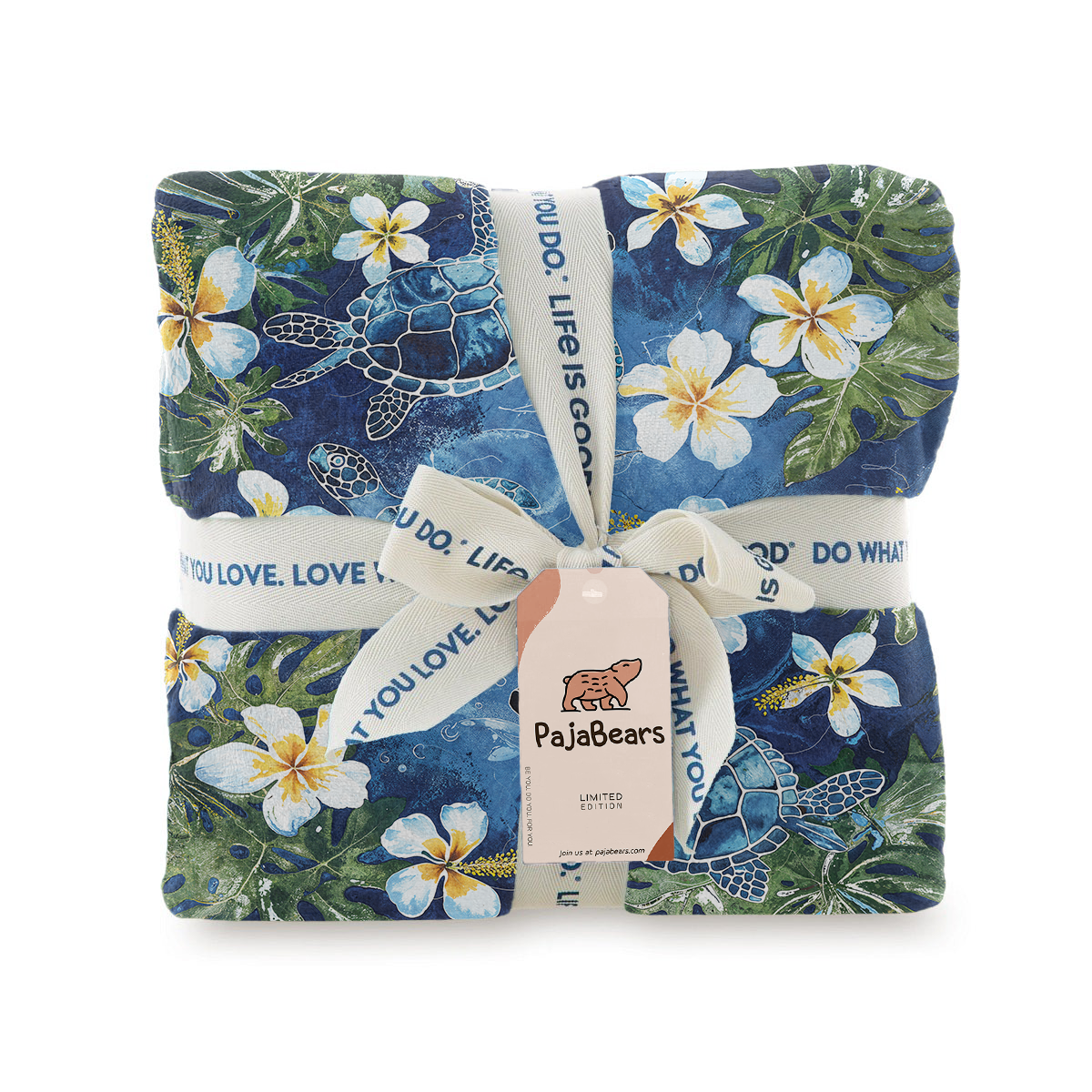 Pajabear Fleece Blanket Tropical Sea Turtle Paradise