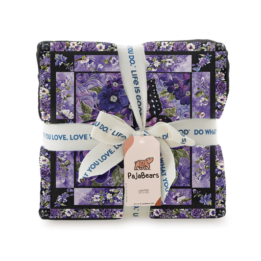 Pajabear Fleece Blanket Gorgeous Purple Butterfly Flowers
