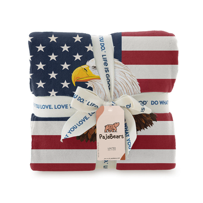 Pajabear Fleece Blanket American Eagle