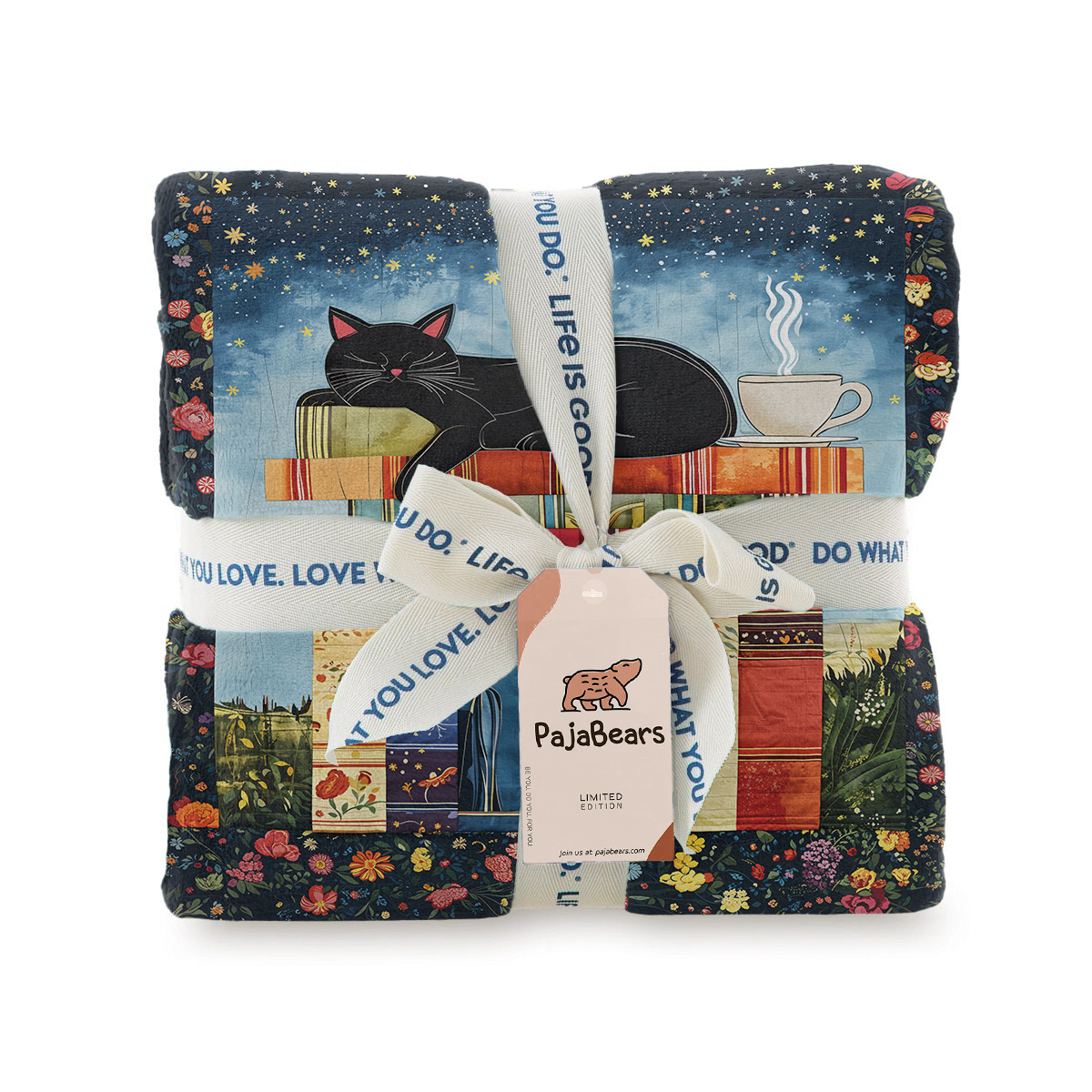 Pajabear Fleece Blanket Cozy Cat