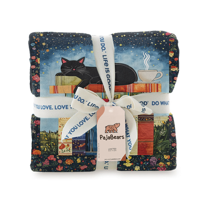 Pajabear Fleece Blanket Cozy Cat