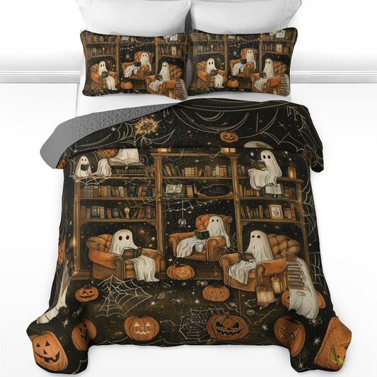 Pajabear All Season Quilt 3-Piece Set Halloween Book Club