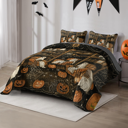Pajabear All Season Quilt 3-Piece Set Halloween Book Club