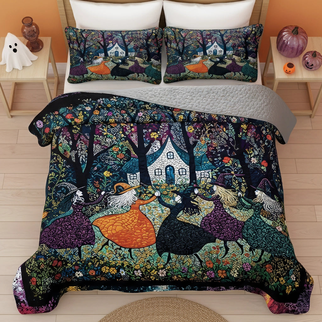 Pajabear Quilt 3-Piece Set Beautiful Witchy Woman