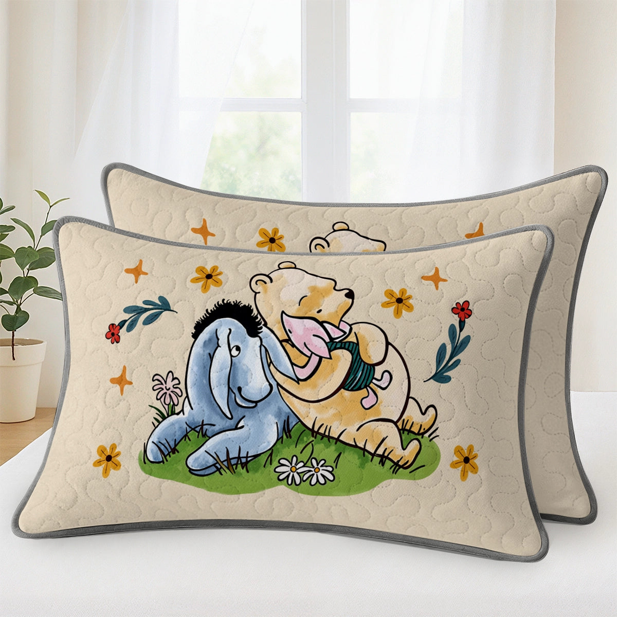 Pajabear Quilt 3-Piece Set Pooh The Love
