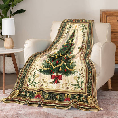 Pajabear Fleece Blanket Classic Christmas Tree