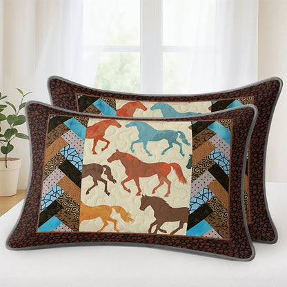 Pajabear Quilt 3-Piece Set Vintage Horse