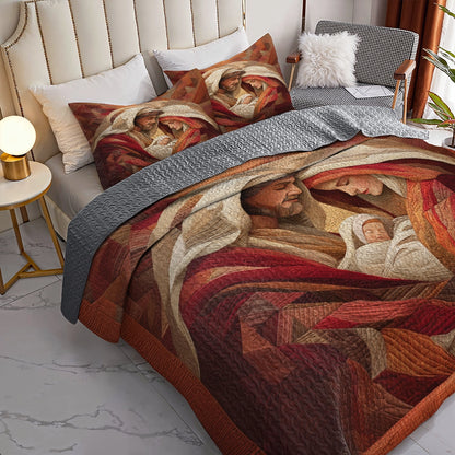 Pajabear Quilt 3-Piece Set Sacred Geometry of Grace