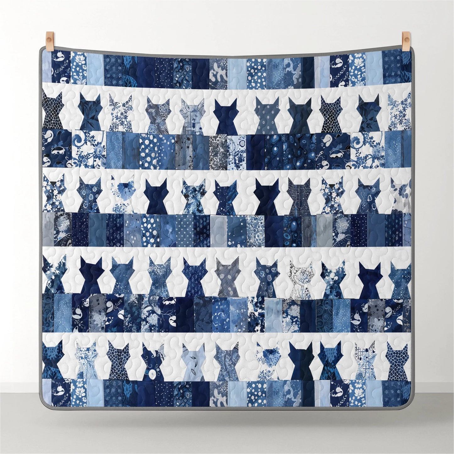 Pajabear Quilt 3-Piece Set Elegent Catmom Flowers