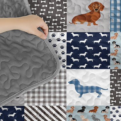 Pajabear Quilt 3-Piece Set Dachshund Delight