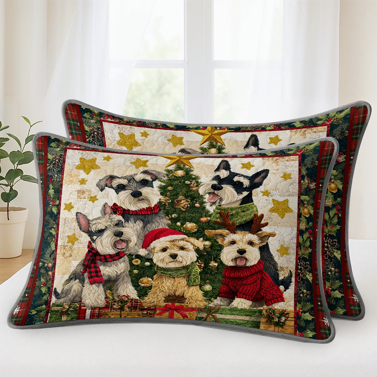 Pajabear Quilt 3-Piece Set Woofmas Wonderland